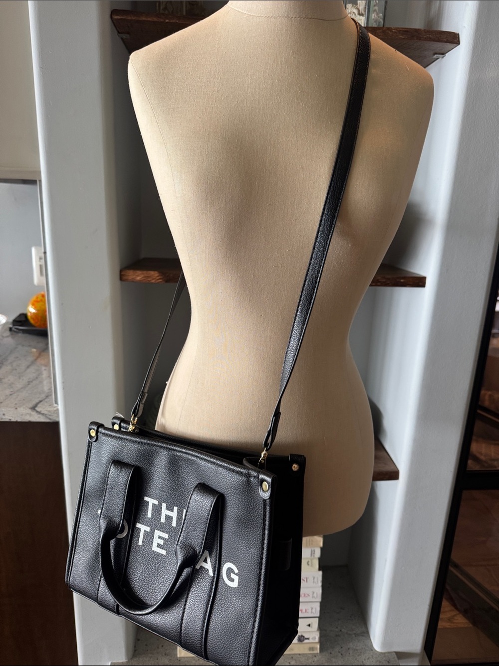 Designer inspired bag. Black and white. Perfect condition.
